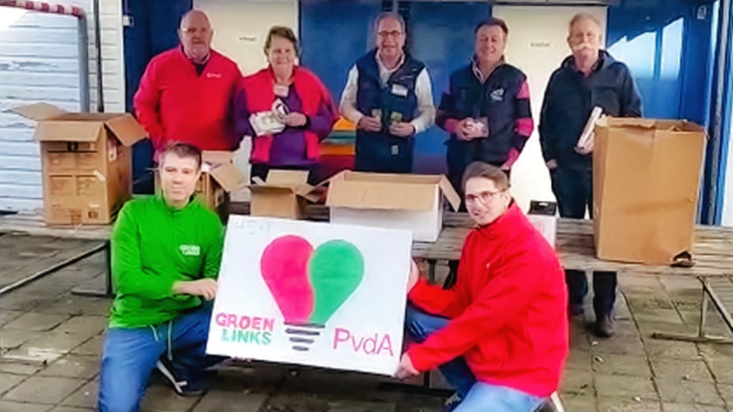 PvdA en GroenLinks bieden led lampen aan bij voedselbank